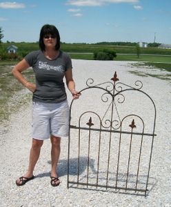 New Arch Topped Wrought Iron Gate