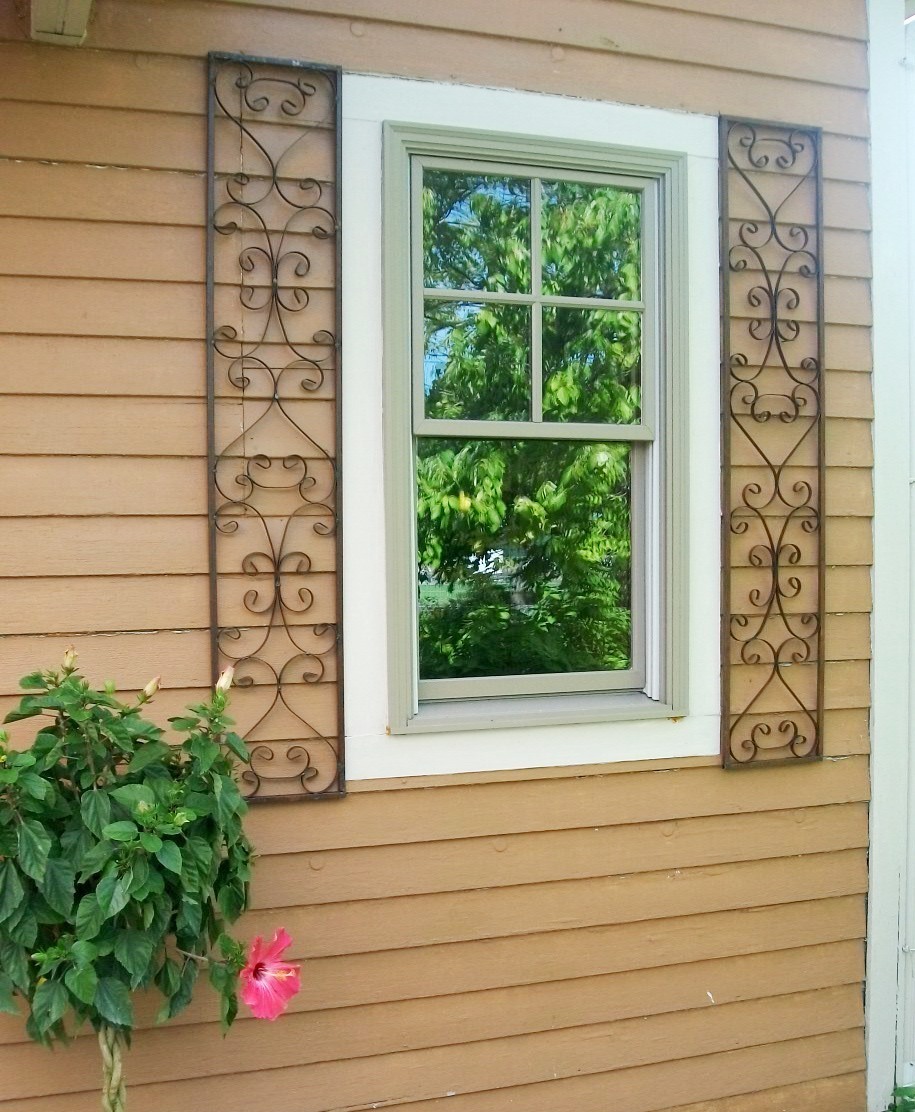New Orleans Wrought Iron Exterior Window Shutters