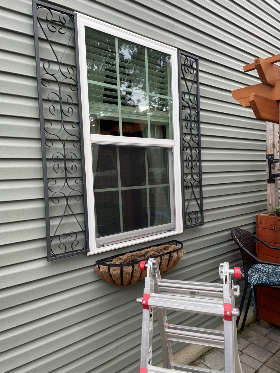 New Orleans Wrought Iron Exterior Window Shutters