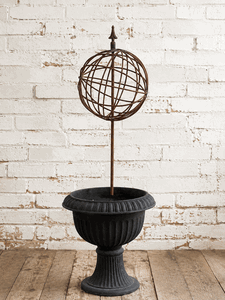 Orbit Sphere Metal Topiary - Garden Art