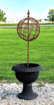 Orbit Sphere Metal Topiary - Garden Art