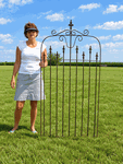 Victorian Style Wrought Iron 5ft Tall x 3ft Wide Entry Gate