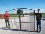 Wought Iron Double Gate - Large Iron Gate - 6't x 13'w