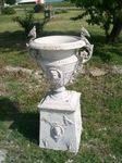 Phoenix Aluminum Urn Flower On Base 42 tall