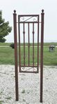 Trellis Made With Steel Posts And Narrow Donovan Fence Section