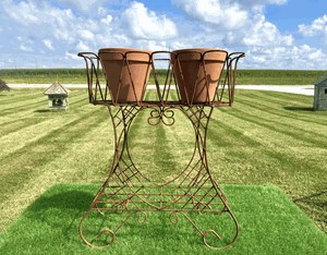 Wrought Iron Ashton Fern Planter Stand Smaller Size