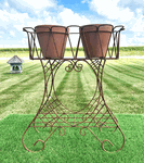 Wrought Iron Ashton Fern Planter Stand Smaller Size