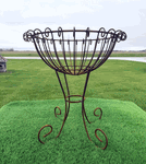 Wrought Iron Ginger Flower Planter - Large Container