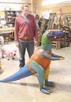 Recycled Metal Dinosaur Prehistoric Animal