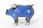 9 Recycled Metal Porter Pig Swine Lawn Decor