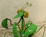 17 Recycled Metal Praying Mantis Garden Decor