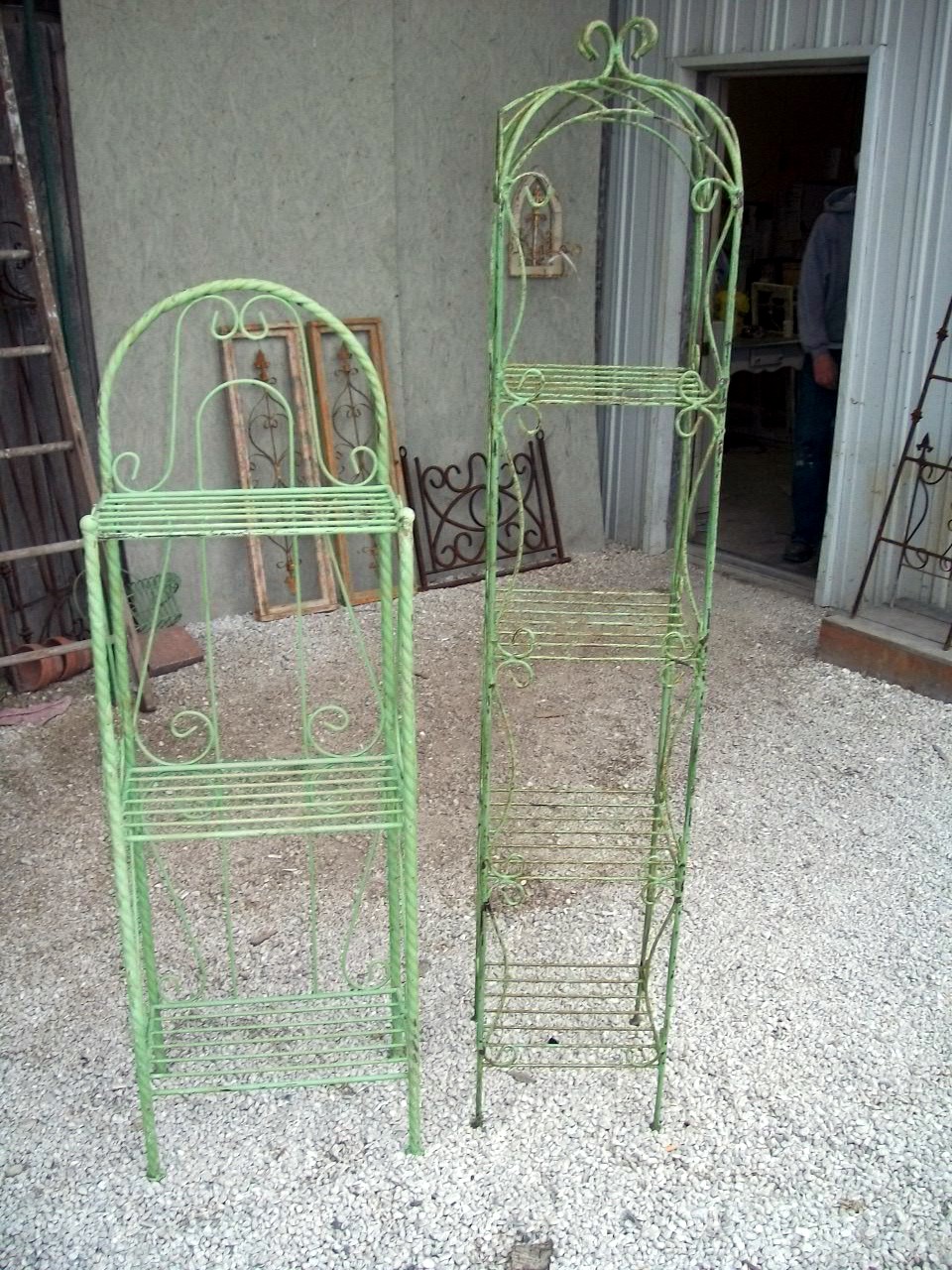 Rope Decorated Shelf Unit Garden Plant Stand