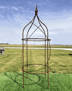 Rosalie Obelisk Vine & Flower Support - 17dia