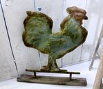 33 Metal Rooster Table Top Weather Vane Farming Country Accent Bird