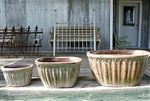 Rustic Wheaton Pottery - Large Outdoor Planter