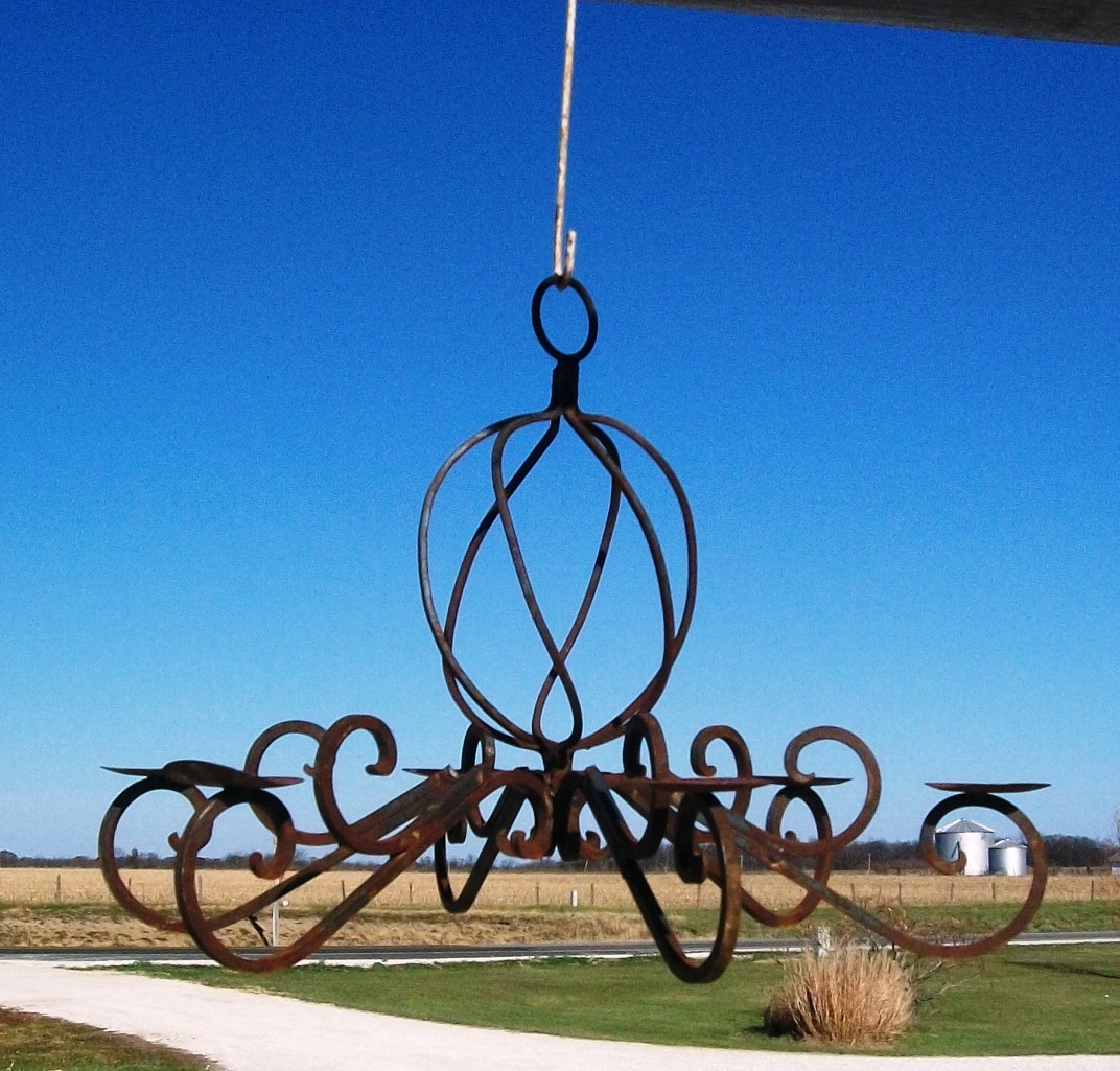 Saint Augustine Outdoor Hanging Chandelier Candelabra