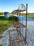 Large Heavy Duty Wrought Iron Rustic Shelving Bakers Rack