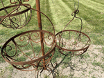Shaundra Metal Flower Planter Basket 