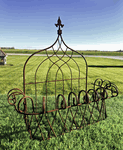 24" Wrought Iron Tuscan Wall Baskets - Wall Planter