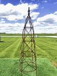 Small 31 Beehive Topiary Form - Iron Garden Obelisk