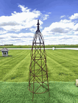 Small 31 Beehive Topiary Form - Iron Garden Obelisk