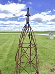 Small 31 Beehive Topiary Form - Iron Garden Obelisk