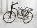 Wrought Iron Mini Tricycle Decorative Planter