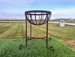 Smaller Size Wrought Iron Stephanie Metal Plant Stand