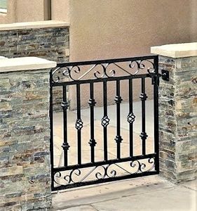 Square Metal Donovan Ornate Entrance Gate 36 x 36