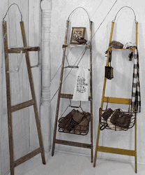 Tall Handyman Primitive Shelf w/ Choice of 2 Baskets