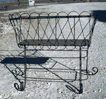 Teardrop Half Fern Planter - Wrought Iron Plant Stand