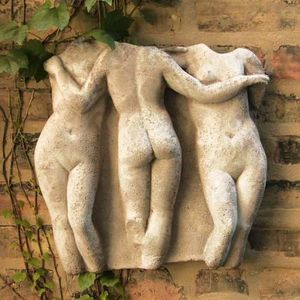 Three Graces Wall Hanging 16 - Resin Bust Frieze