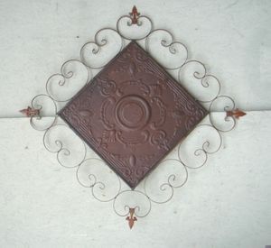 Tin Cuban Architectural Wall Hanging