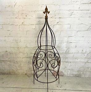 33 Miss Frannie Obelisk Plant Support - Metal Container Trellis 