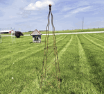 Wrought Iron Extra Large Sonny 70" Obelisk Garden Trellis