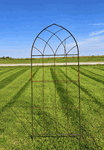 Wrought Iron 84 Wide Milton Garden Trellis Gothic Arch Climbing Roses