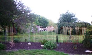Unique Style Fencing makes Backdrop