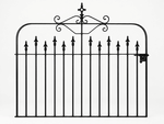 Victorian Wrought Iron 3ft Tall x 4ft Wide Ornate Entry Gate