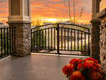 Wide 84 Entrance Donovan Gate - Garden Or Yard Center Divide