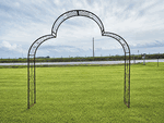Wrought Iron Arch Fancy Curl Driveway Arbor -10 ft