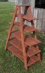 Wooden Shelves With Vintage Look - Double Ladders - 6 Steps