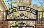 Wought Iron Grape & Ivy Wall Arch - Heavy Concord Design
