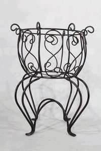 Wrought Iron 22 French Plant Stand Decorative Container