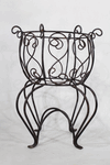 Wrought Iron 22" French Plant Stand Decorative Container