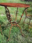 Wrought Iron 24 Bistro Patio Table Metal Furniture