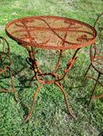 Wrought Iron 24 Bistro Patio Table Metal Furniture
