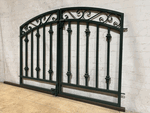 Wrought Iron 36in Tall x 54in Wide Center Divide Delaware Gate