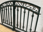 Wrought Iron 36in Tall x 54in Wide Center Divide Delaware Gate