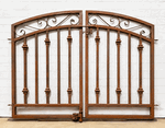 Wrought Iron 36in Tall x 54in Wide Center Divide Delaware Gate