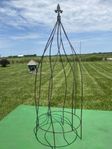 Wrought Iron 37 Twist Obelisk Trellis - Plant Topiary
